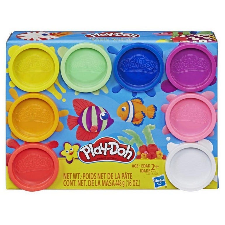 PLAY-DOH 8 PACK RAINBOW