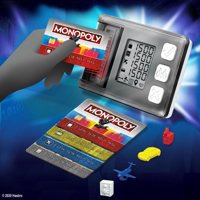HASBRO MONOPOLY SUPER ELECTRONIC BANKING GAME
