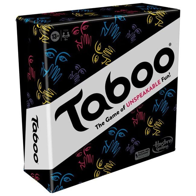 HASBRO TABOO WORD GUESSING GAME