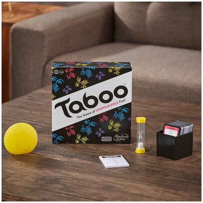 HASBRO TABOO WORD GUESSING GAME