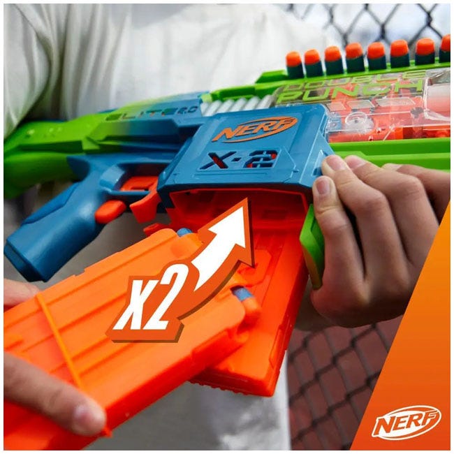 NERF 2.0 DOUBLE PUNCH MOTORIZED DART BLASTER