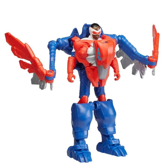 HASBRO MARVEL MECH STRIKE MECHASAURS CAPTAIN AMERICA REDWING