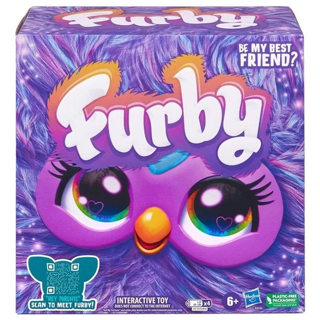 FURBY PURPLE PLUSH INTERACTIVE TOY