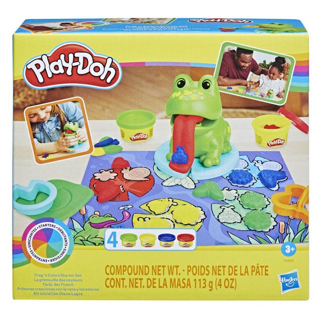 PLAY-DOH FROG AND COLORS STARTER SET WITH PLAYMAT