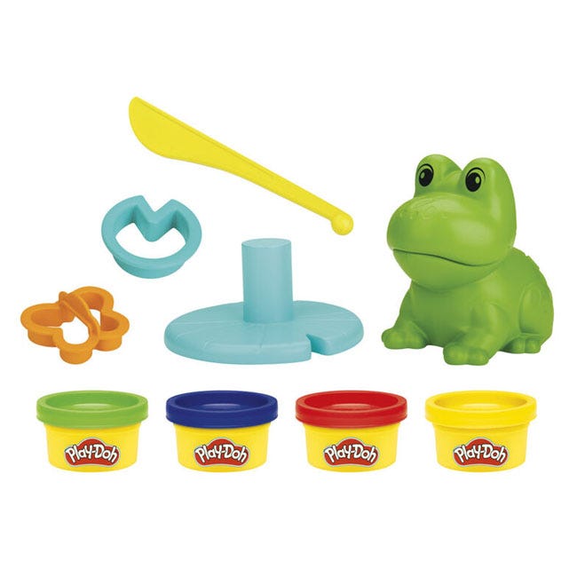 PLAY-DOH FROG AND COLORS STARTER SET WITH PLAYMAT