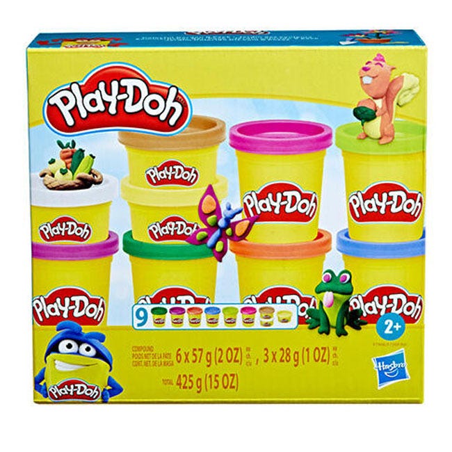 PLAY-DOH COLORFUL COMPOUND 9 PACK ASSORTED