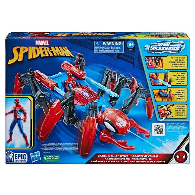 MARVEL SPIDERMAN TO CRAWL N BLAST SPIDER