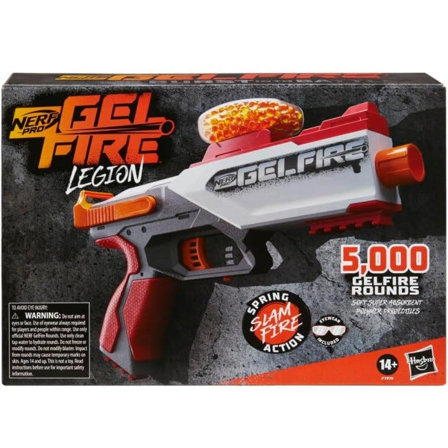 NERF PRO GELFIRE SPRING ACTION GEL BLASTER