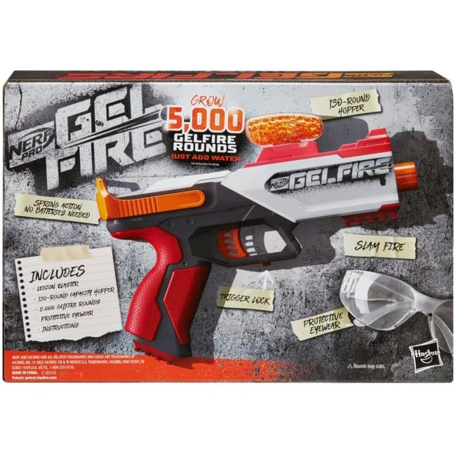 NERF PRO GELFIRE SPRING ACTION GEL BLASTER