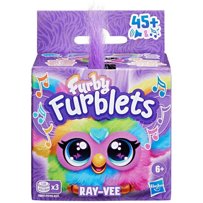 FURBY FURBLETS RAY-VEE MINI ELECTRONIC PLUSH