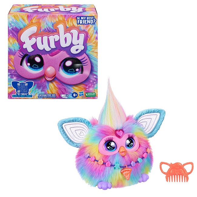 FURBY TIE DYE PLUSH INTERACTIVE TOY