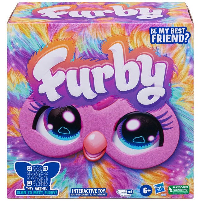 FURBY TIE DYE PLUSH INTERACTIVE TOY