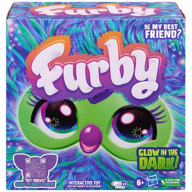 FURBY GALAXY EDITION GLOW IN THE DARK PLUSH INTERACTIVE TOY
