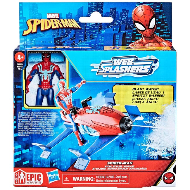 MARVEL SPIDER MAN WEB SPLASHERS HYDRO JET BLAST VECHICLE