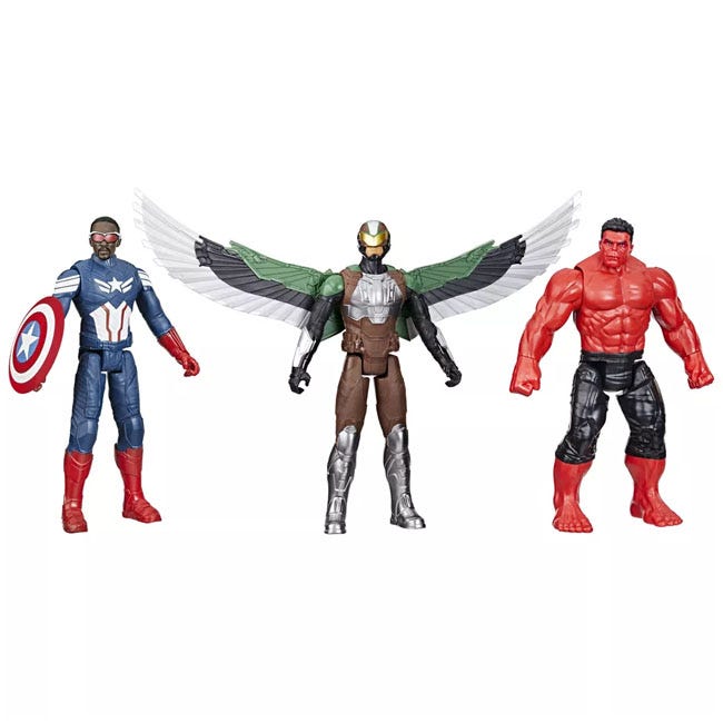 MARVEL CAPTAIN AMERICA BRAVE NEW WORLD 3-PACK TITAN HERO