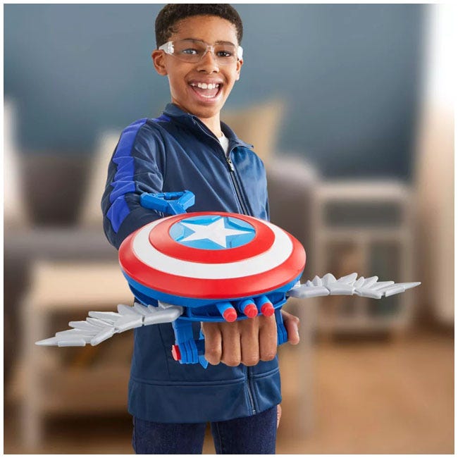MARVEL CAPTAIN AMERICA BRAVE NEW WORLD  SKYSHOT BLASTER