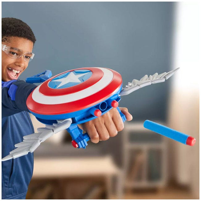 MARVEL CAPTAIN AMERICA BRAVE NEW WORLD  SKYSHOT BLASTER