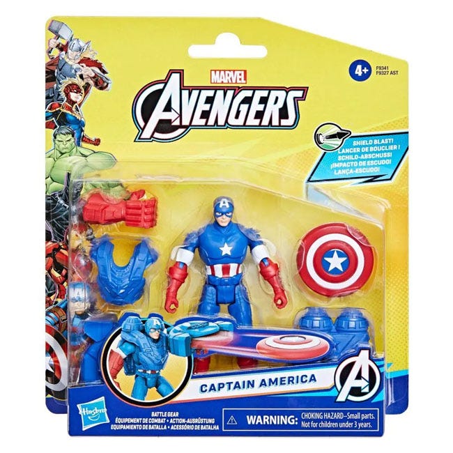 MARVEL AVENGERS EPIC HERO SERIES BATTLE GEAR CAPTAIN AMERICA