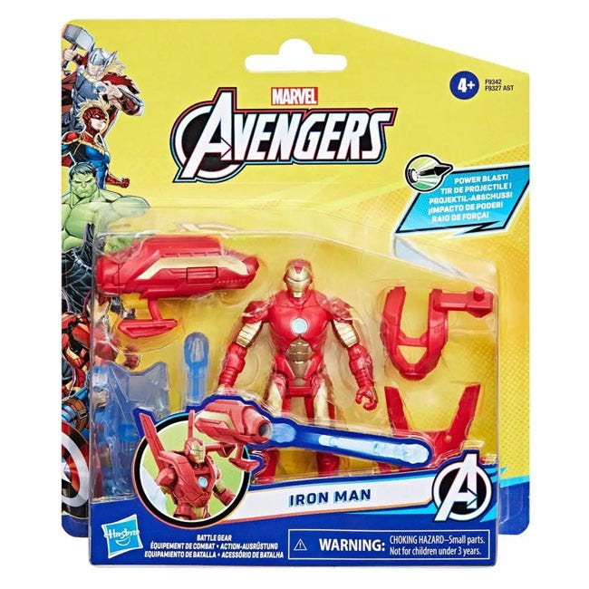 MARVEL AVENGERS EPIC HERO SERIES IRON MAN BATTLE GEAR FIGURE