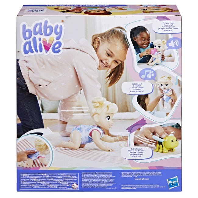 BABY ALIVE CRAWL N PLAY HARPER HUGS BABY DOLL PLAYSET
