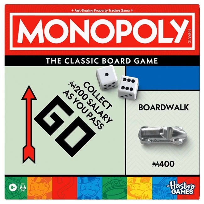 HASBRO MONOPOLY CLASSIC BOARD GAME