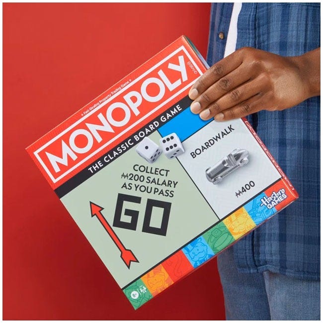 HASBRO MONOPOLY CLASSIC BOARD GAME