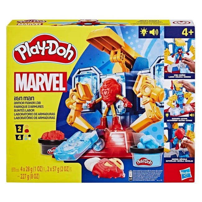 PLAYDOH MARVEL IRON MAN ARMOR MAKER LAB PLAYSET