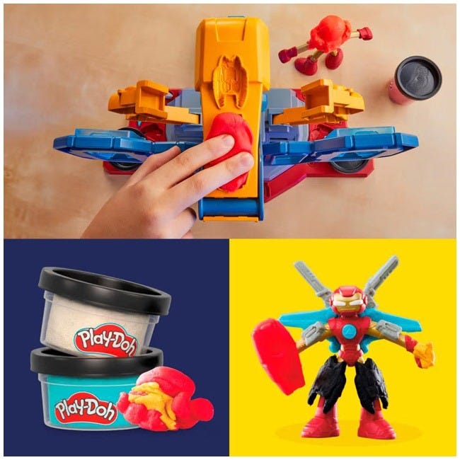 PLAYDOH MARVEL IRON MAN ARMOR MAKER LAB PLAYSET