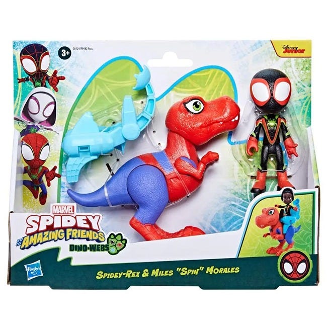 MARVEL SPIDEY AND HIS AMAZING FRIENDS DINO WEBS REX AND MILE