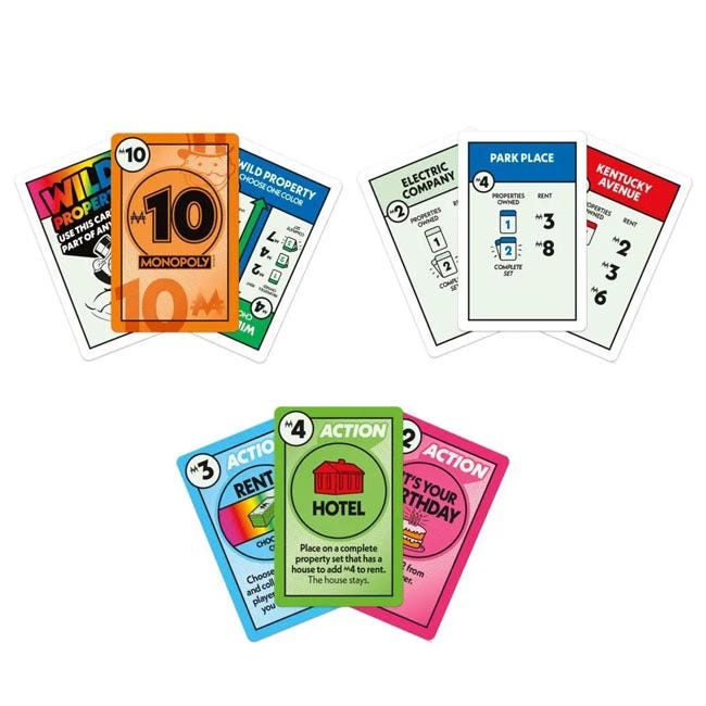 HASBRO MONOPOLY DEAL CARD GAME