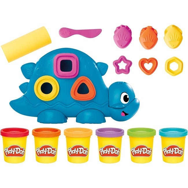 PLAYDOH SHAPES AND COLORS DINO STARTER SET