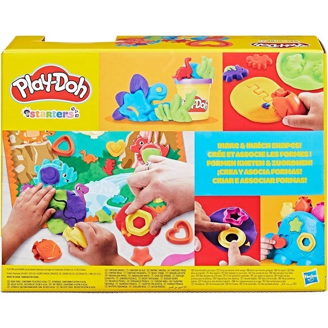 PLAYDOH SHAPES AND COLORS DINO STARTER SET