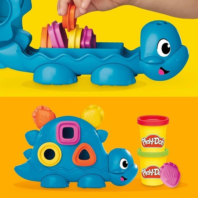 PLAYDOH SHAPES AND COLORS DINO STARTER SET