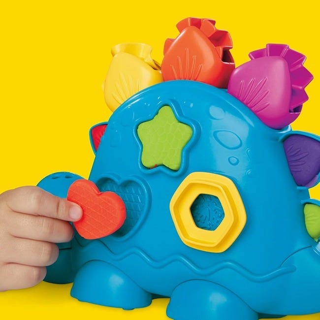 PLAYDOH SHAPES AND COLORS DINO STARTER SET