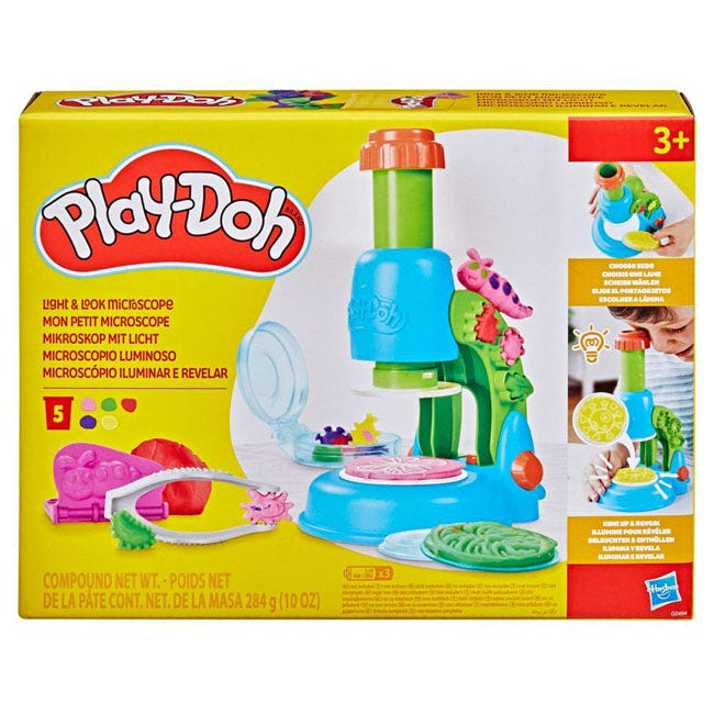 PLAYDOH LIGHT AND LOOK MICROSCOPE PLAYSET