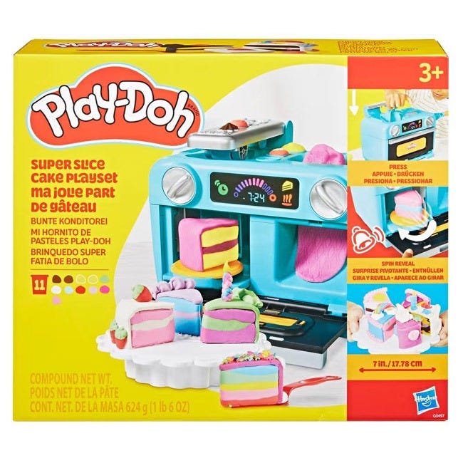 PLAYDOH SUPER SLICE CAKE PLAY KITCHEN SET