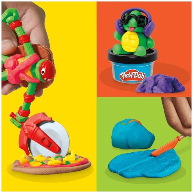 PLAYDOH TEENAGE MUTANT NINJA TURTLES COWABUNGA CREATIONS