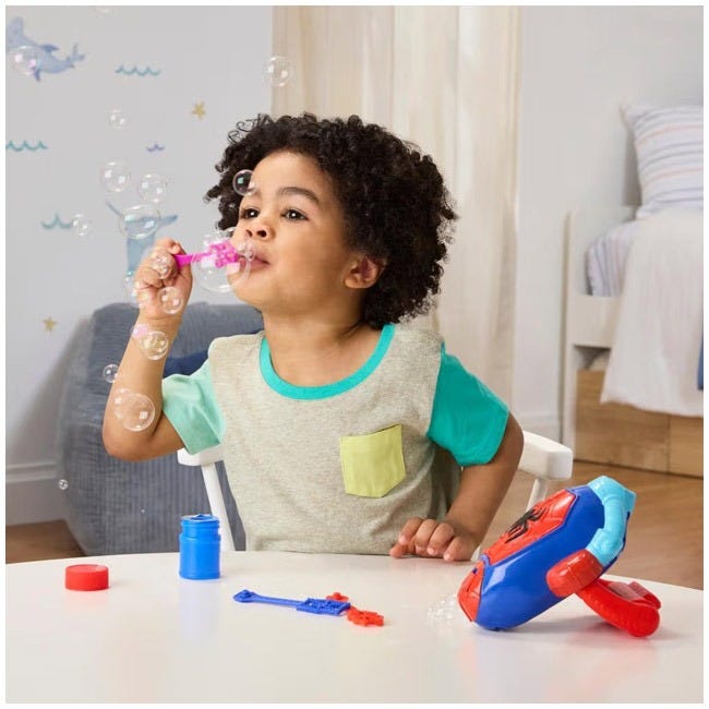 SPIDEY N FRIENDS WATER WEBS BUBBLE SLINGER ELECTRONIC TOY