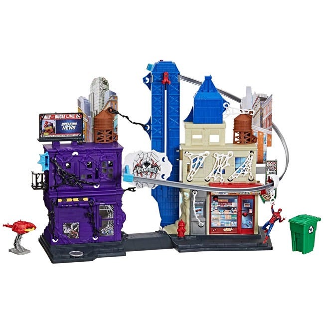 MARVEL SPIDERMAN VENOM VERSUS WEB SLINGING CITY PLAYSET