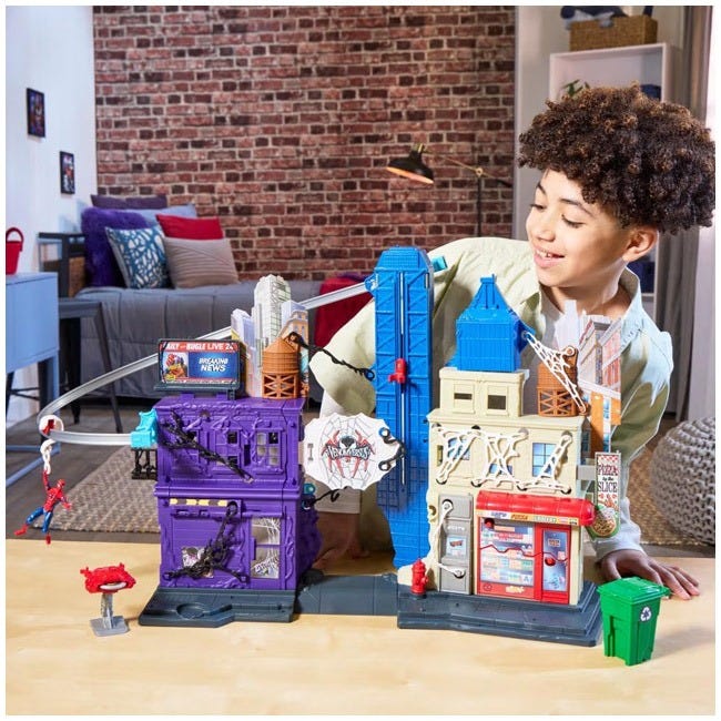 MARVEL SPIDERMAN VENOM VERSUS WEB SLINGING CITY PLAYSET