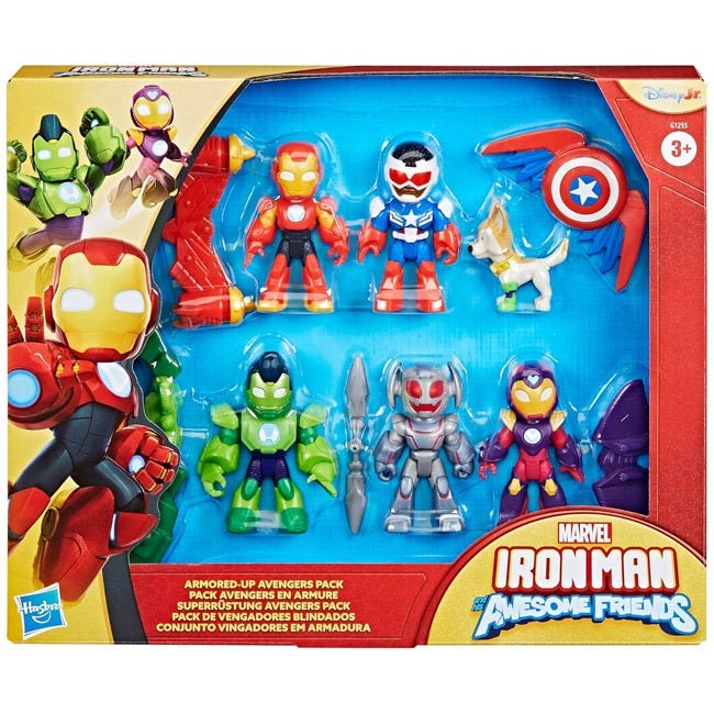 IRON MAN N HIS FRIENDS ARMORED UP AVENGERS PACK ACTION SET