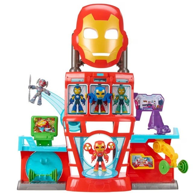 IRON MAN N HIS FRIENDS IRON QUARTERS PLAYSET