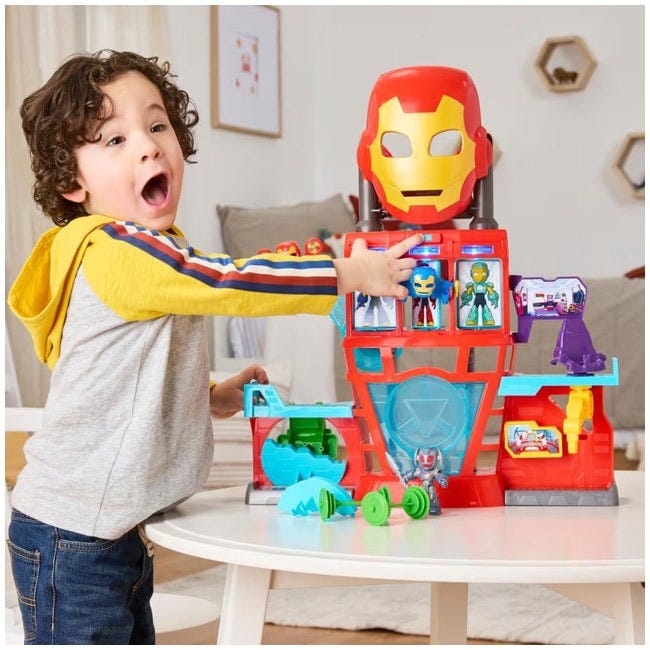IRON MAN N HIS FRIENDS IRON QUARTERS PLAYSET