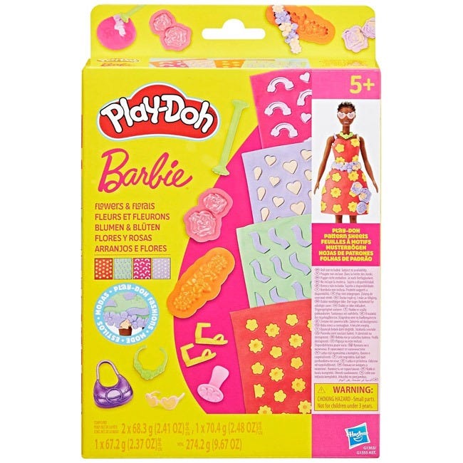 PLAYDOH BARBIE FLOWERS AND FLORALS ACCESSORY PACK