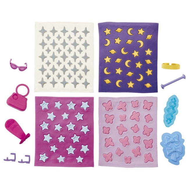 PLAYDOH BARBIE SPARKLES AND GEMS ACCESSORY PACK