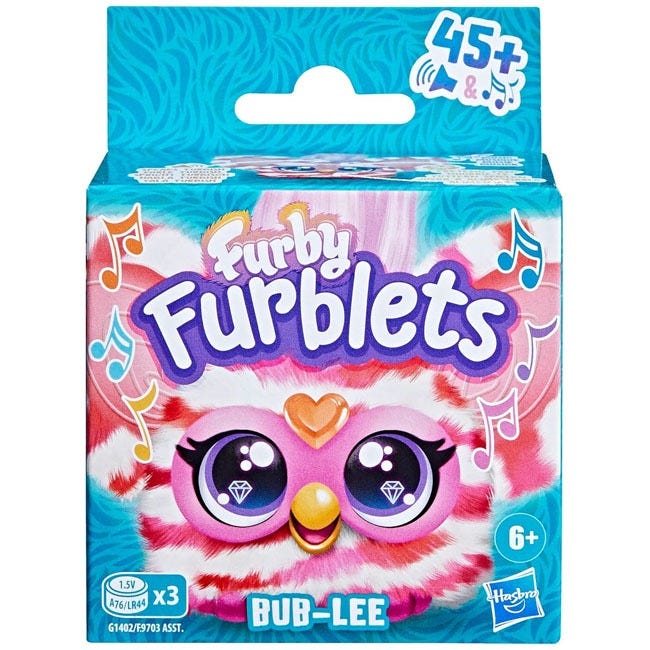 FURBY FURBLETS BUB-LEE POP MINI ELECTRONIC PLUSH