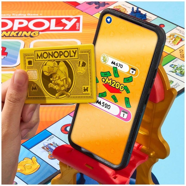 HASBRO MONOPOLY APP BANKING BOARD GAME