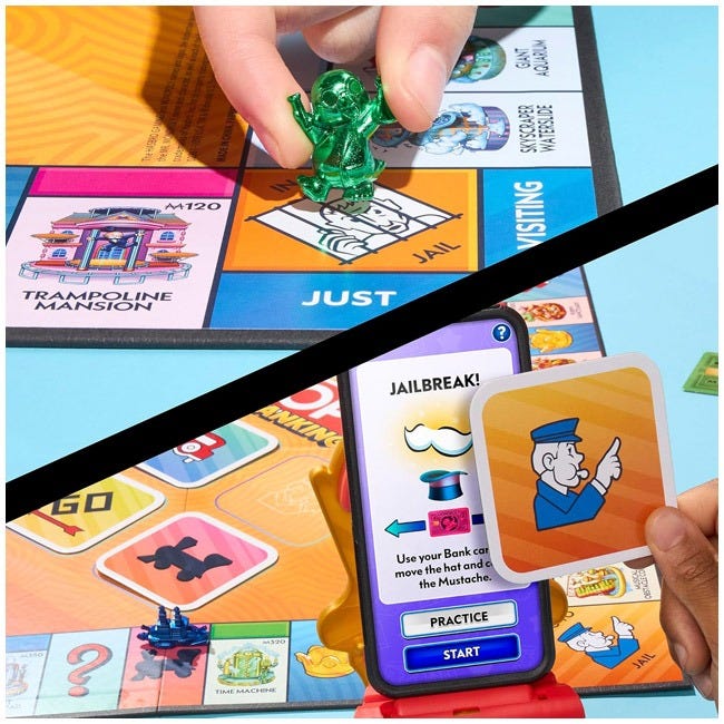 HASBRO MONOPOLY APP BANKING BOARD GAME