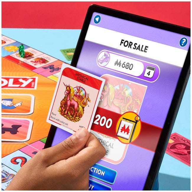 HASBRO MONOPOLY APP BANKING BOARD GAME