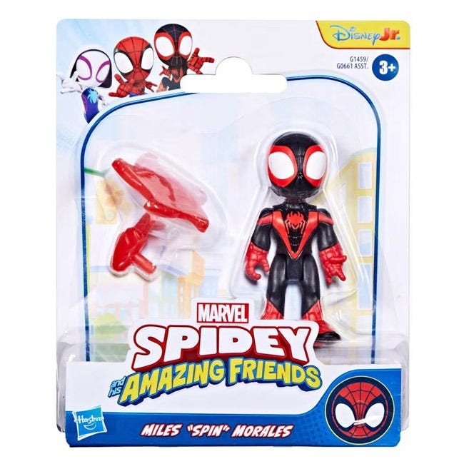 SPIDEY N FRIENDS MILES SPIN MORALES TOY WITH ACCESSORY